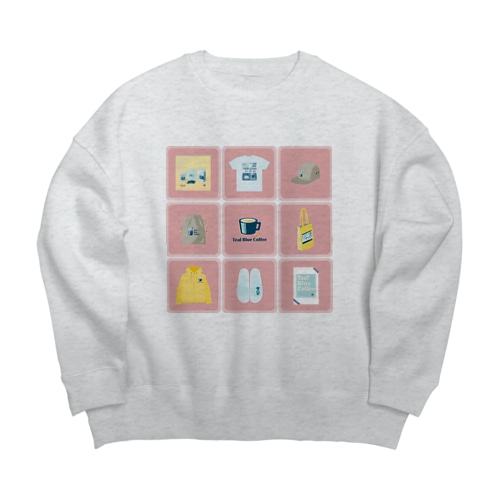 TealBlueItems _Cube PINK Ver. Big Crew Neck Sweatshirt