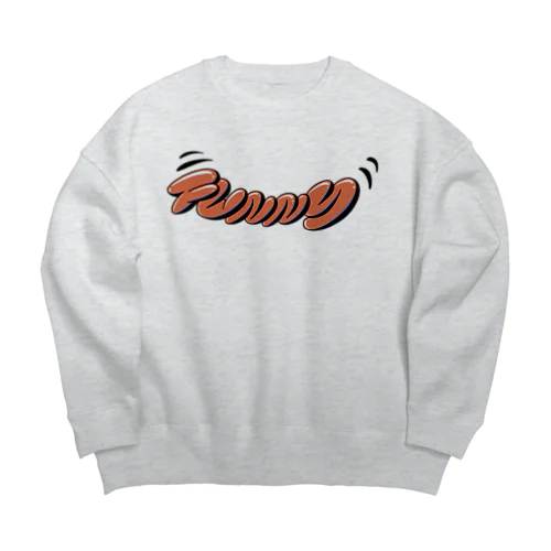 FUNNYロゴ Big Crew Neck Sweatshirt