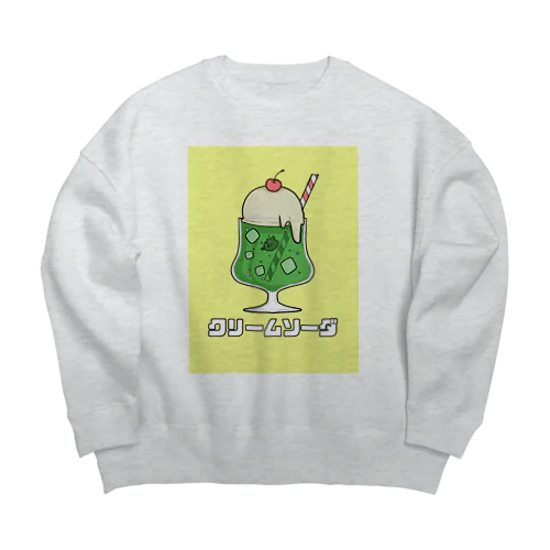 沈むサボテン@komugi Big Crew Neck Sweatshirt