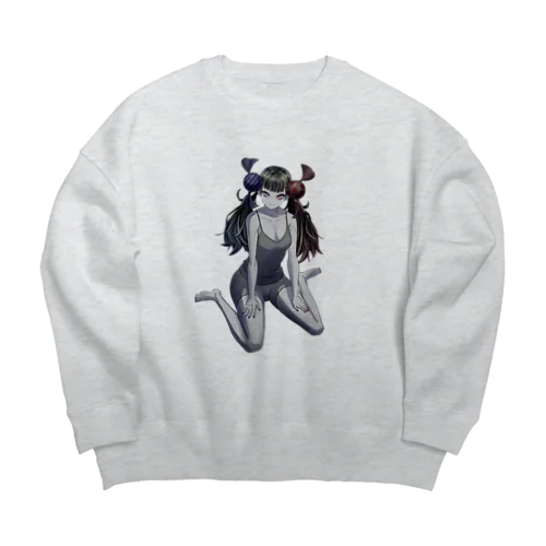 オッドキャンディガール@yatomaru Big Crew Neck Sweatshirt