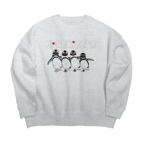 Spheniscus Quartet Big Crew Neck Sweatshirt