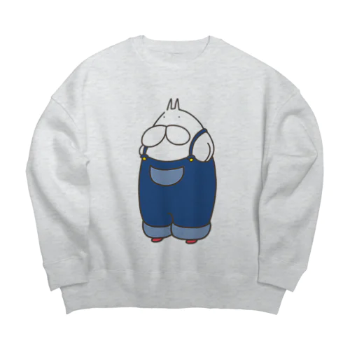 ねこタイツ サロペット Big Crew Neck Sweatshirt