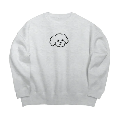 にらむいぬ Big Crew Neck Sweatshirt