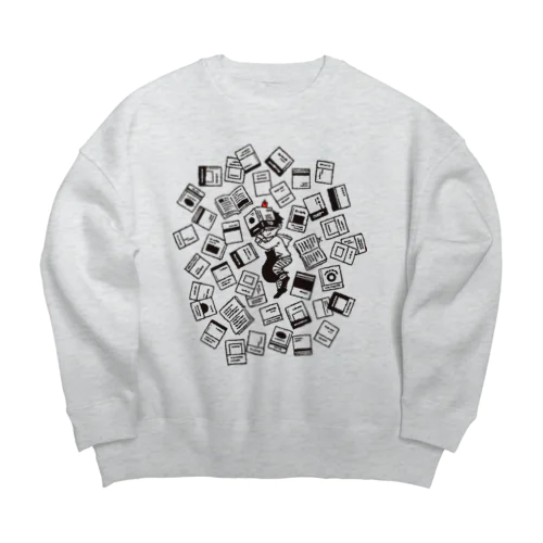 眠り読書 Big Crew Neck Sweatshirt