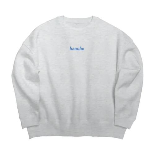 hancheカクカクロゴ入りグッズ Big Crew Neck Sweatshirt