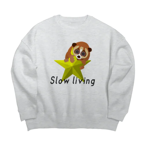 Slow living Big Crew Neck Sweatshirt