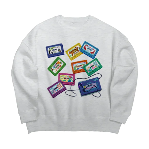 ミッドナイトカセットテープ Big Crew Neck Sweatshirt