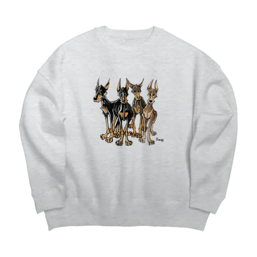 ドーベルマン兄弟 Big Crew Neck Sweatshirt