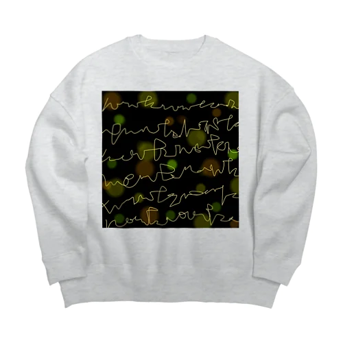 食べこぼし対策柄 Big Crew Neck Sweatshirt