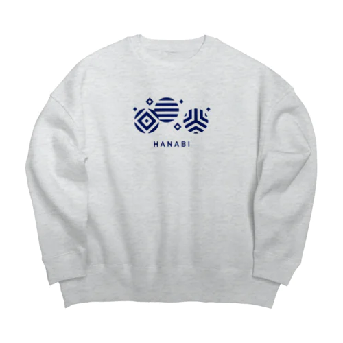 わがらHANABI Big Crew Neck Sweatshirt