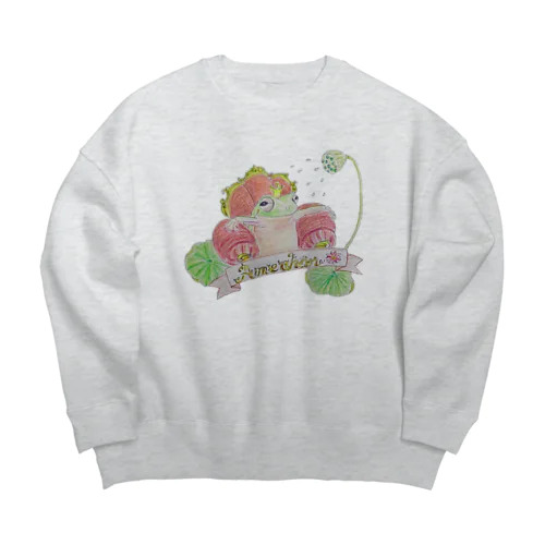 王様アメちゃん Big Crew Neck Sweatshirt