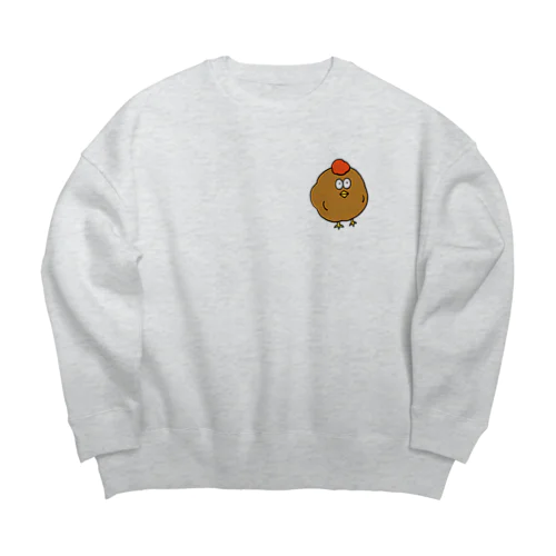 からあげ Big Crew Neck Sweatshirt