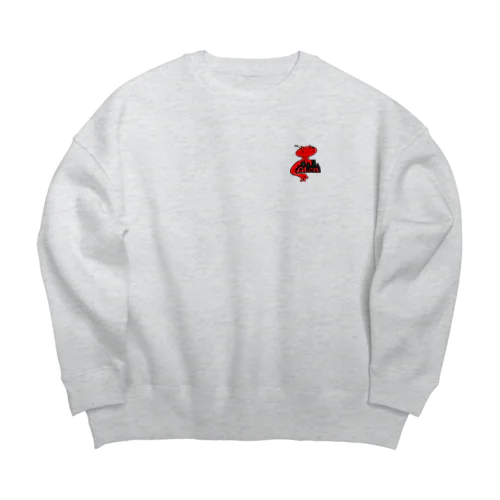 エイリアン(赤) Big Crew Neck Sweatshirt