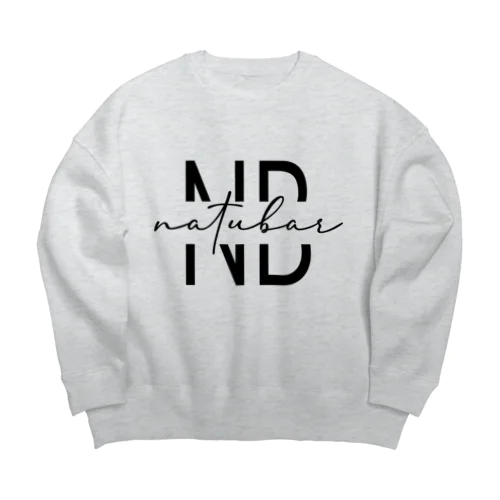 NATUbarロゴスウェット Big Crew Neck Sweatshirt