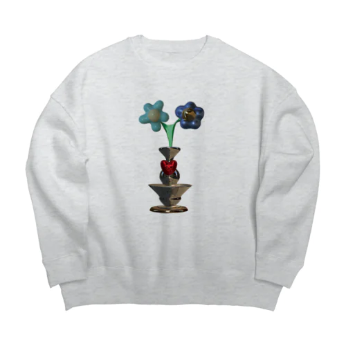 Heart-kun Big Crew Neck Sweatshirt