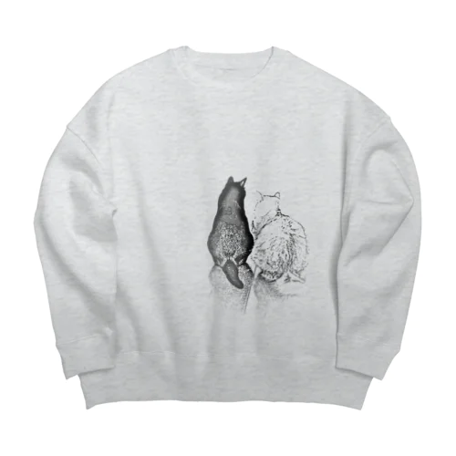 なかよしふたり Big Crew Neck Sweatshirt