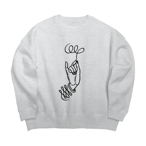 楽盛護符 Big Crew Neck Sweatshirt