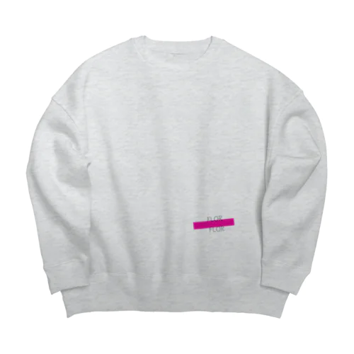 ☆flor☆ Big Crew Neck Sweatshirt