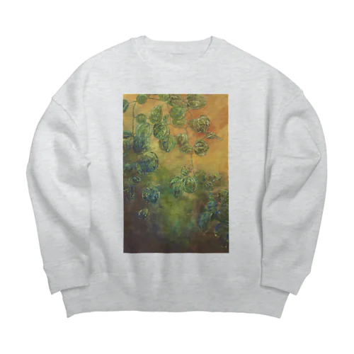 草花写生 サンキライ Big Crew Neck Sweatshirt