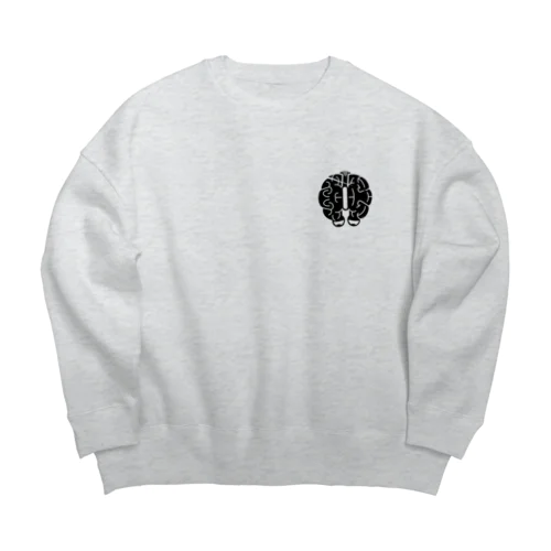 brainjack_fan Big Crew Neck Sweatshirt