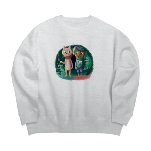 黒い貴公子トミィくん Big Crew Neck Sweatshirt