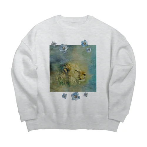 夜を照らして Big Crew Neck Sweatshirt