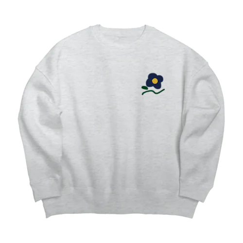 なつかしいきもちになる花 Big Crew Neck Sweatshirt