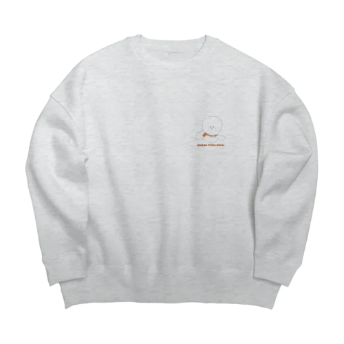 ビションフリーゼです。 Big Crew Neck Sweatshirt