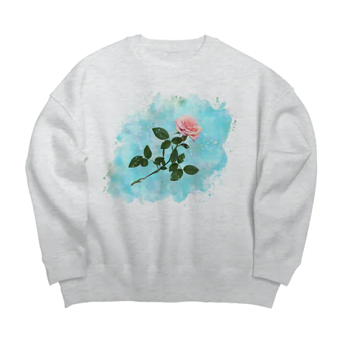 Placebo*Rose Big Crew Neck Sweatshirt