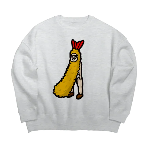 Jin who wear fried shrimp . Big Crew Neck Sweatshirt