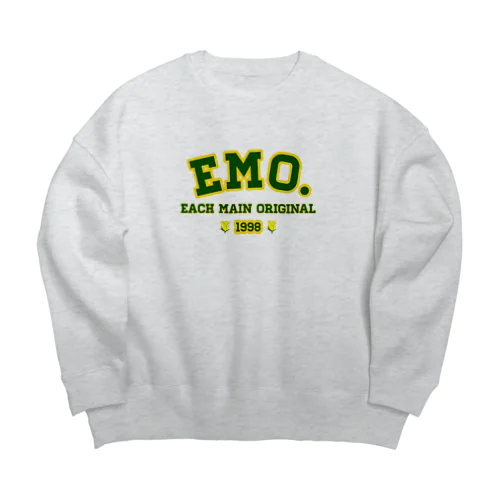 Emo. カレッジロゴ　ビックシルエット スウェット Big Crew Neck Sweatshirt