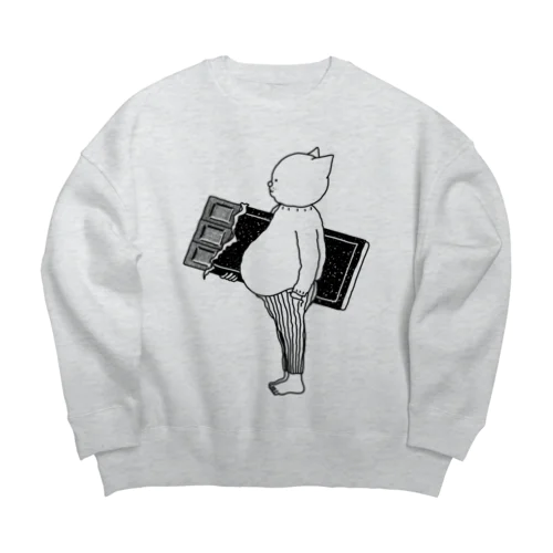 チョコレート Big Crew Neck Sweatshirt