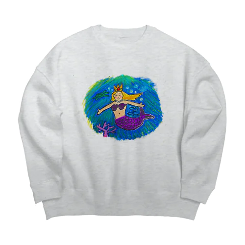 にんぎょひめ Big Crew Neck Sweatshirt