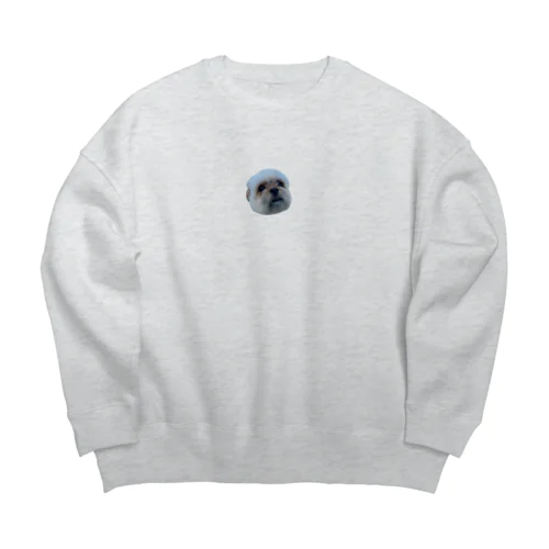 ポメシーむーちゃんスンッ Big Crew Neck Sweatshirt