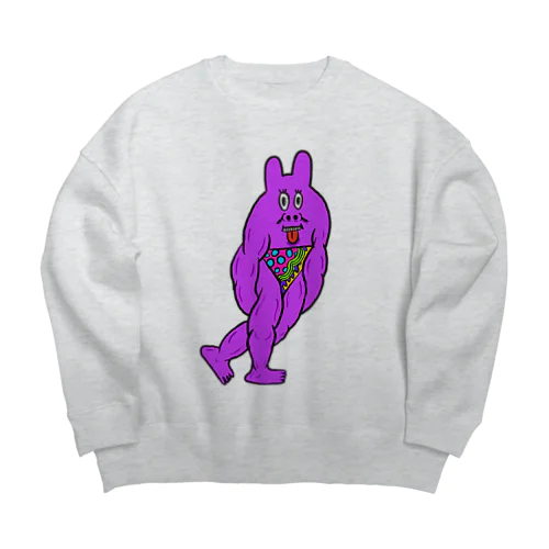 ピンク細マッチョくん Big Crew Neck Sweatshirt