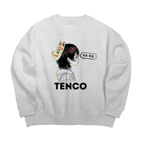 TENCOちゃん（黒ロゴ） Big Crew Neck Sweatshirt
