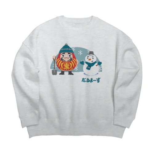 だるまーず Big Crew Neck Sweatshirt