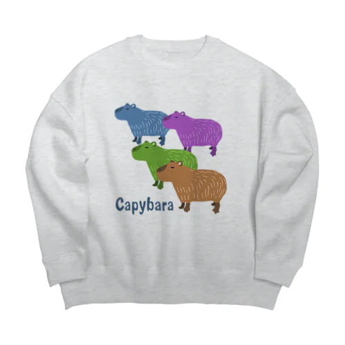 Capybara Big Crew Neck Sweatshirt