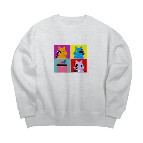 ウッサ氏【sharp】 Big Crew Neck Sweatshirt