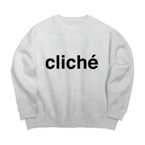 cliche (bk) ビッグシルエットスウェット