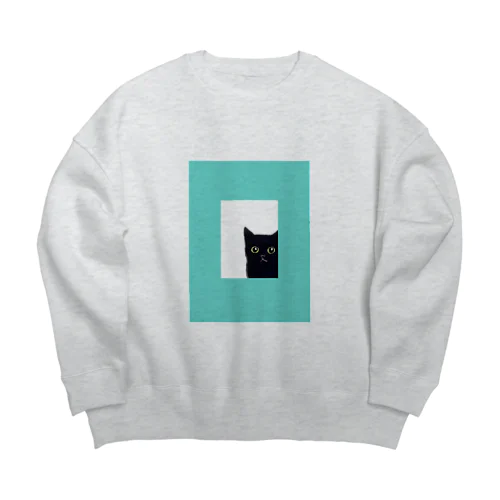 猫の窓 Big Crew Neck Sweatshirt