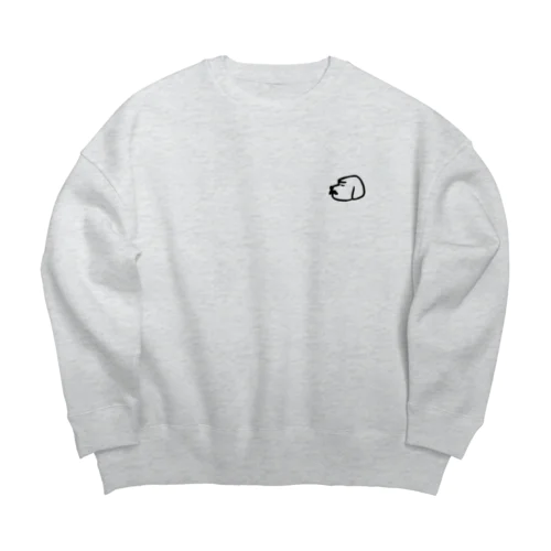 お髭ドッグ Big Crew Neck Sweatshirt