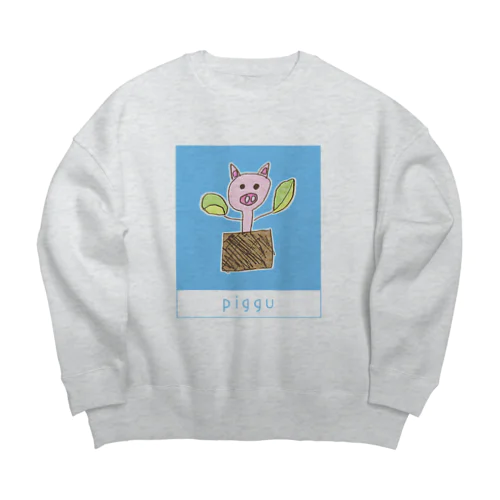 piggu ﾋﾟｯｸﾞ Big Crew Neck Sweatshirt