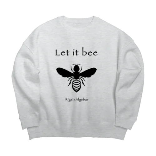 Let it bee Big Crew Neck Sweatshirt