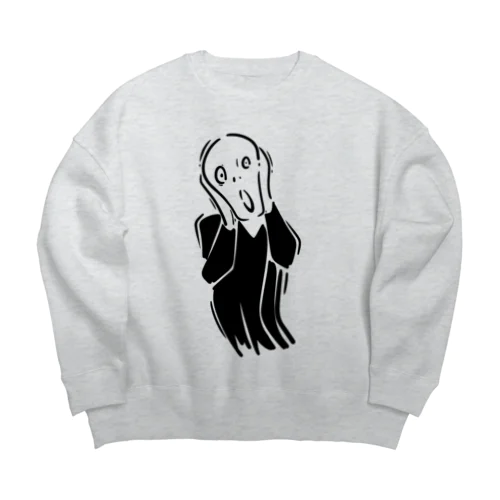 ムンクの叫び Big Crew Neck Sweatshirt