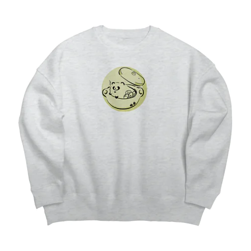 たぬきとお鍋 Big Crew Neck Sweatshirt