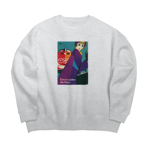 ドイツ国鉄 DB レディー３　ストール Big Crew Neck Sweatshirt