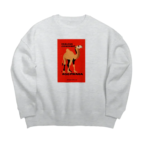 チェコ　プラハ動物園　ラクダ Big Crew Neck Sweatshirt