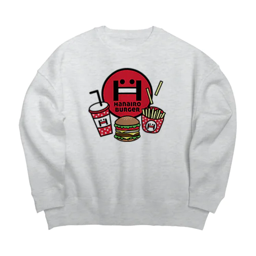 ハナイロバーガー Big Crew Neck Sweatshirt