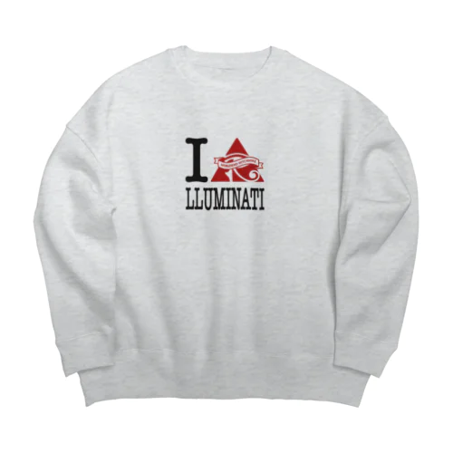 I▲LLUMINATI　WORLDEND ver. Big Crew Neck Sweatshirt